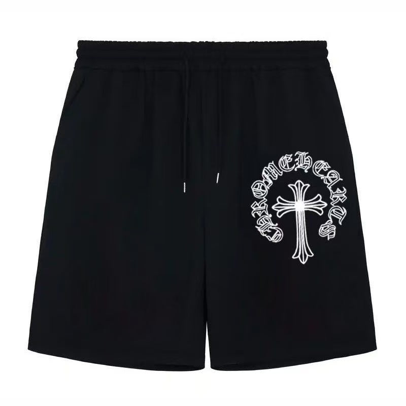 CHROME HEARTS PAINT DRIP SHORTS BLACK Status Shipping