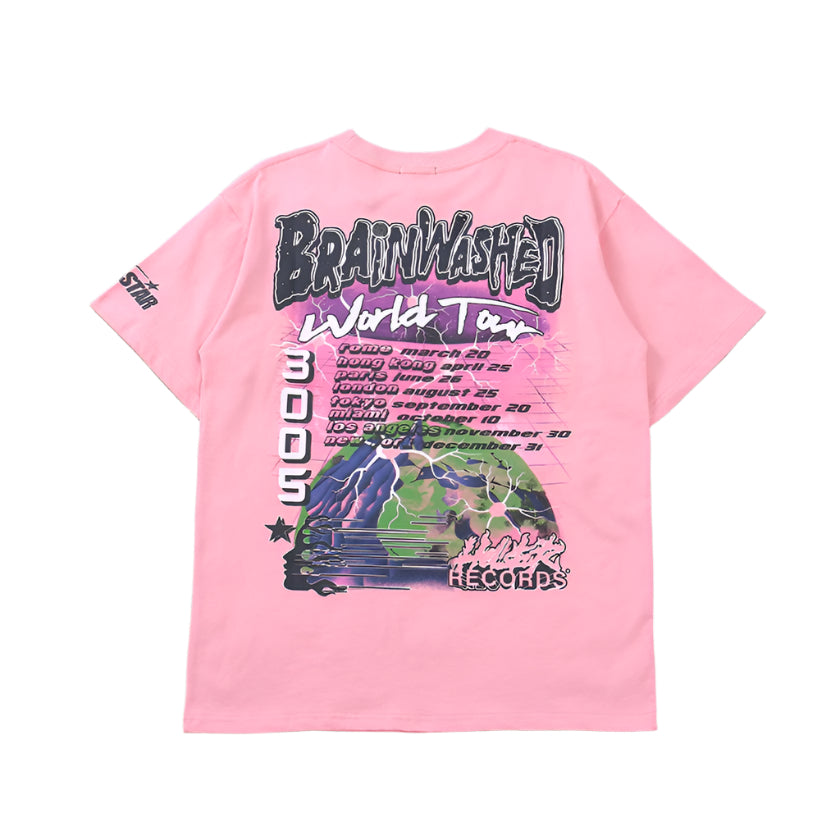 Hellstar "Brainwashed" Pink T-Shirts Versili