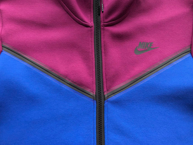 NIKE TECH FLEECE HOODIE x SANGRIA/GAME ROYAL My Store