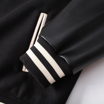 CHROME HEARTS HORSE SHOE LOGO VARSITY JACKET BLACK Status Shipping