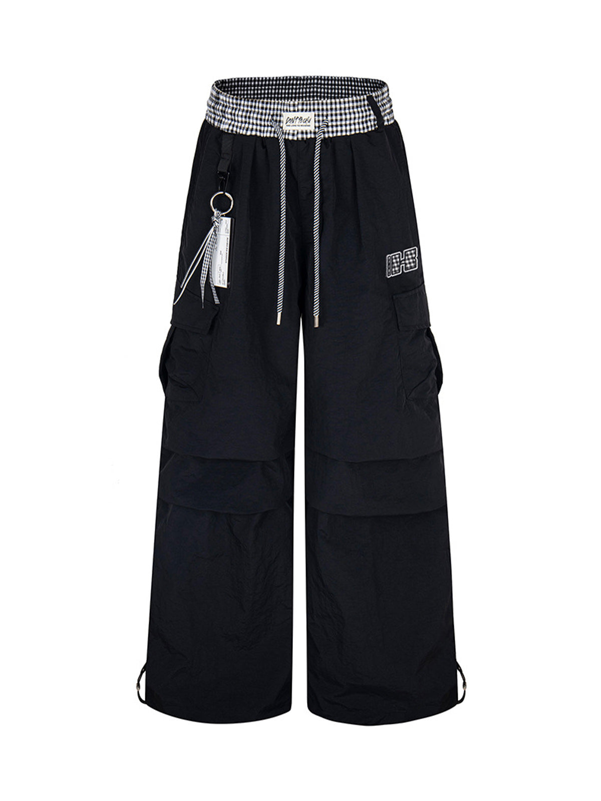 Double Waist Drawstring Baggy Cargo Pants No Halo Co.