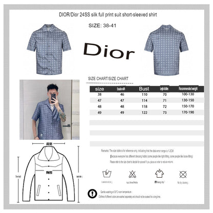 Dior Geometric Pattern Short Sleeve Shirt My Store
