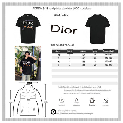 Dior Christian Dior Graphic Black T-Shirt My Store