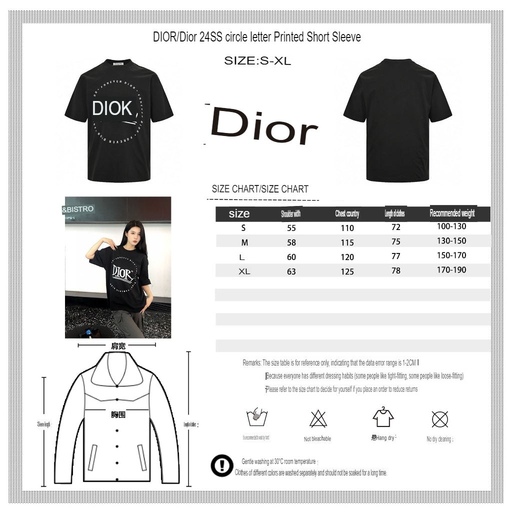 Dior "Forever Dior" T-Shirt (Black) My Store