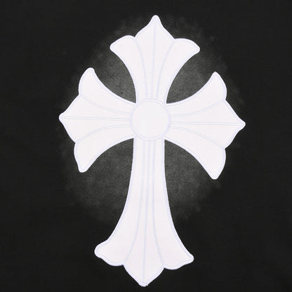 CHROME HEARTS WHITE CROSS T-SHIRT BLACK Status Shipping