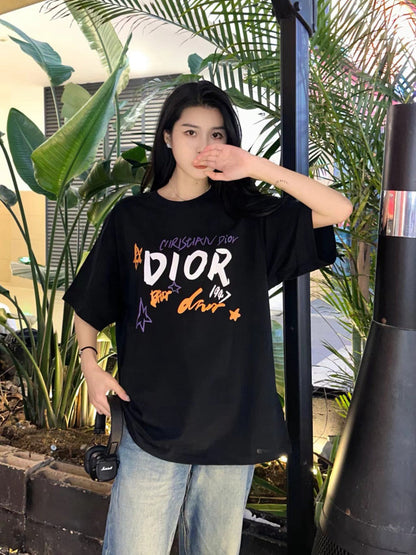 Dior Christian Dior Graphic Black T-Shirt My Store