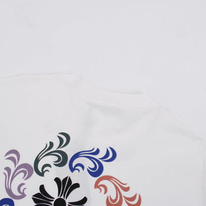 CHROME HEARTS LOGO COLLAR T-SHIRT WHITE Status Shipping