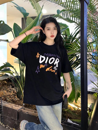 Dior Christian Dior Graphic Black T-Shirt My Store