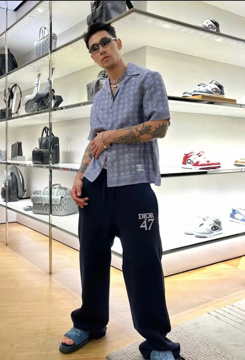 Dior Geometric Pattern Short Sleeve Shirt My Store