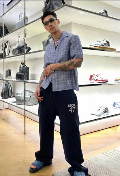 Dior Geometric Pattern Short Sleeve Shirt My Store