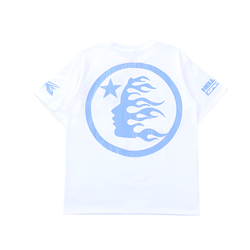 Hellstar "Beat Us" White T-Shirts Versili