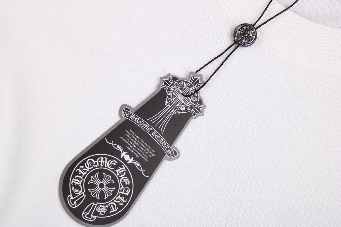 CHROME HEARTS "LOOKING LIKE A GHOST" T-SHIRT WHITE Status Shipping