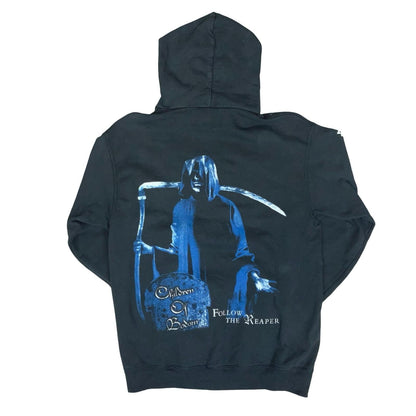VTG Y2K FRUIT OF THE LOOM CHILDREN OF BODOM BLACK FOLLOW THE REAPER HOODIE S/M Vintage Superstore
