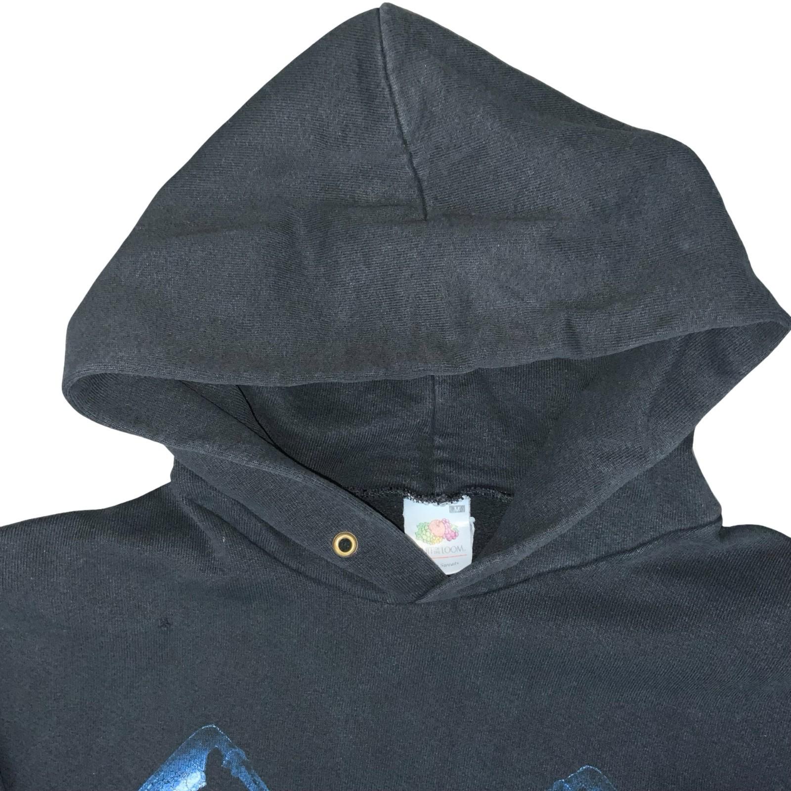 VTG Y2K FRUIT OF THE LOOM CHILDREN OF BODOM BLACK FOLLOW THE REAPER HOODIE S/M Vintage Superstore