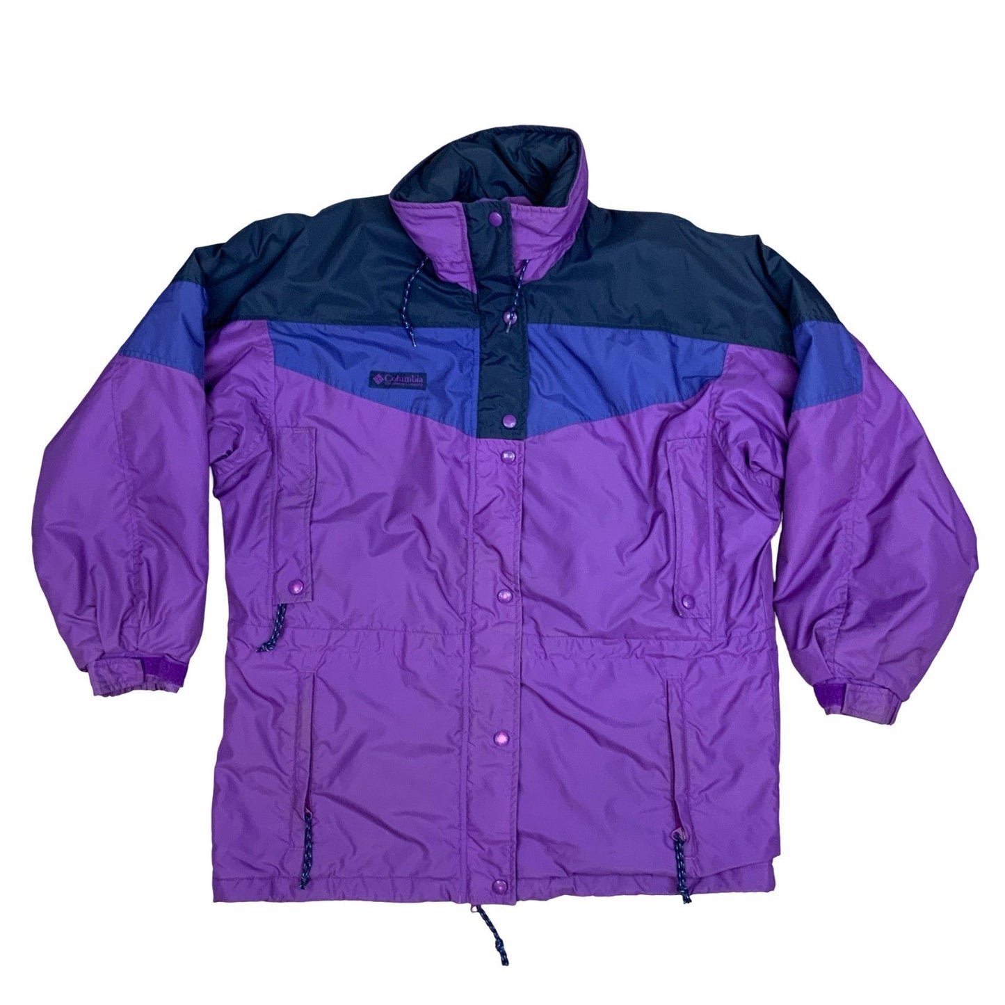 Vintage 1990's Columbia Purple Blue Navy Lightweight Ski Jacket Extra Large XL Vintage Superstore