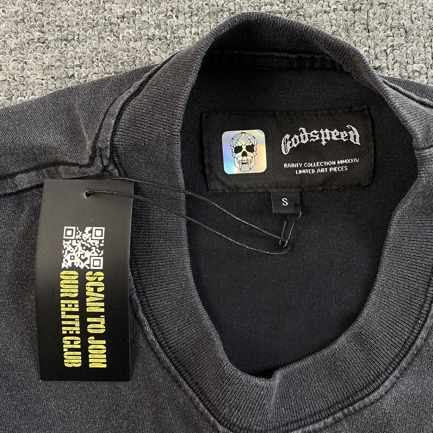 GODSPEED VICTORY TOAST T-SHIRT WASHED BLACK Versili