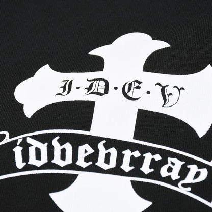 CHROME HEARTS WHITE DOUBLE CROSS T-SHIRT BLACK Status Shipping