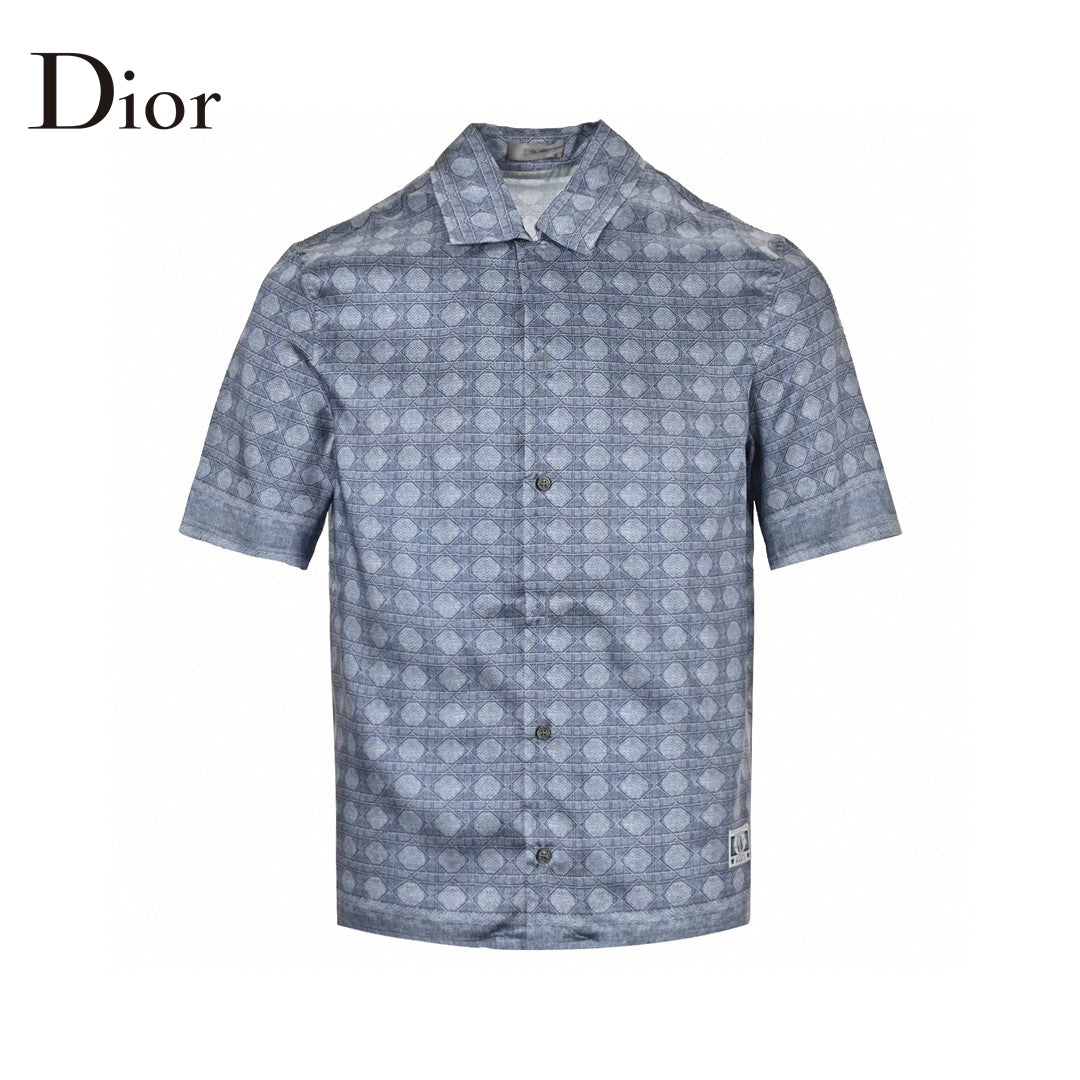 Dior Geometric Pattern Short Sleeve Shirt My Store