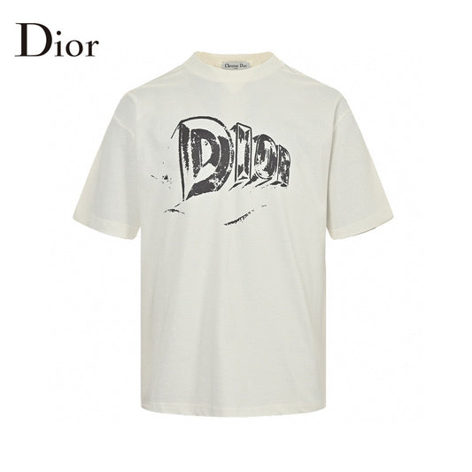 Dior White Graphic T-Shirt My Store