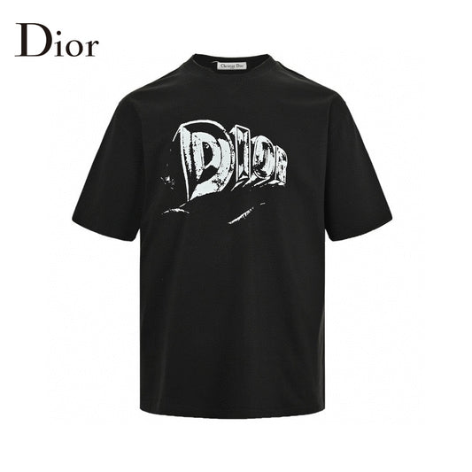 Dior Black T-Shirt with Bold Logo My Store