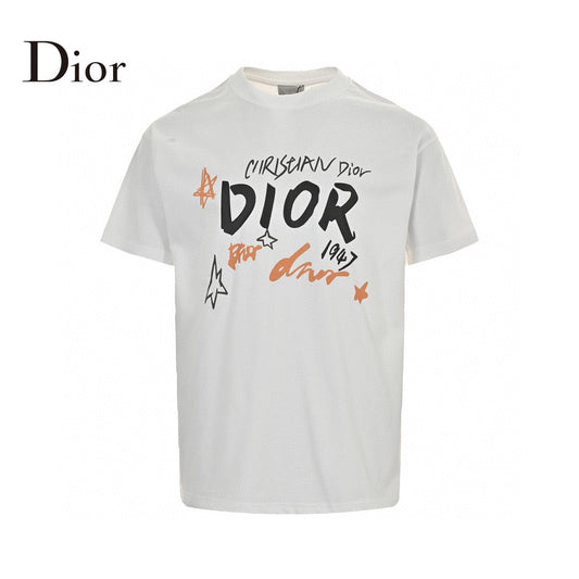 Dior Christian Dior Graphic White T-Shirt My Store