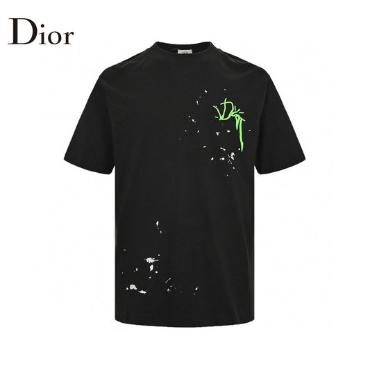 Dior Artistic Splatter T-Shirt (Black) My Store