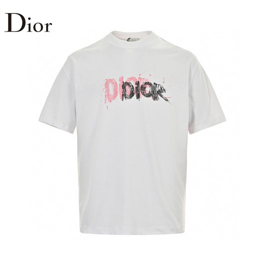 Dior Graffiti Logo T-Shirt in White My Store