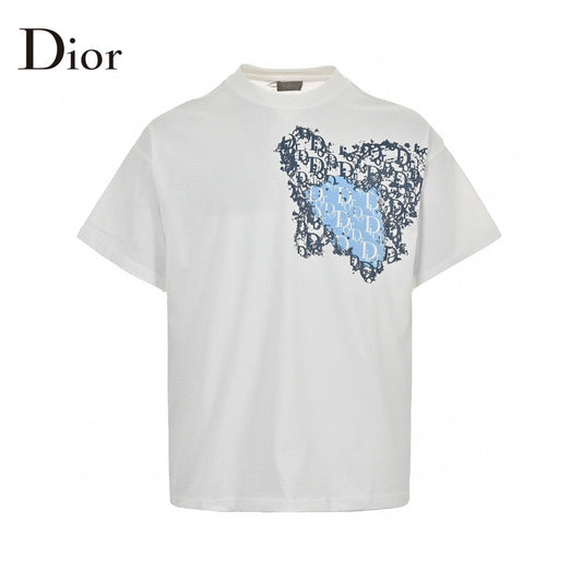 Dior Monogram Motif T-Shirt (White) My Store
