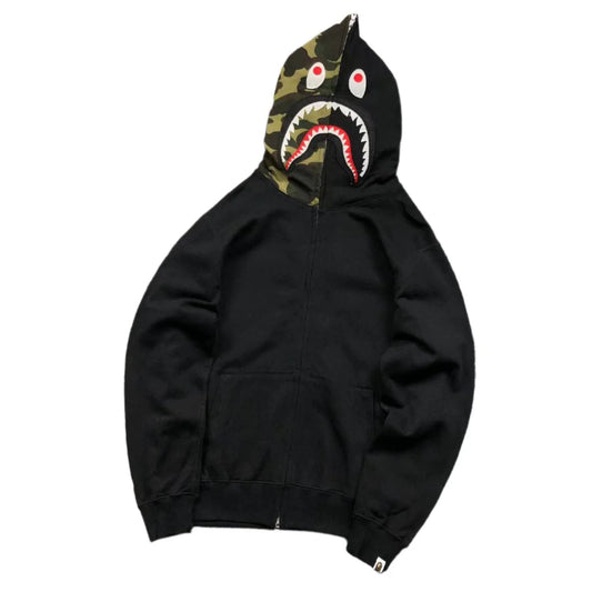 BAPE SHARK FULL ZIP HOODIE BLACK Status Shipping