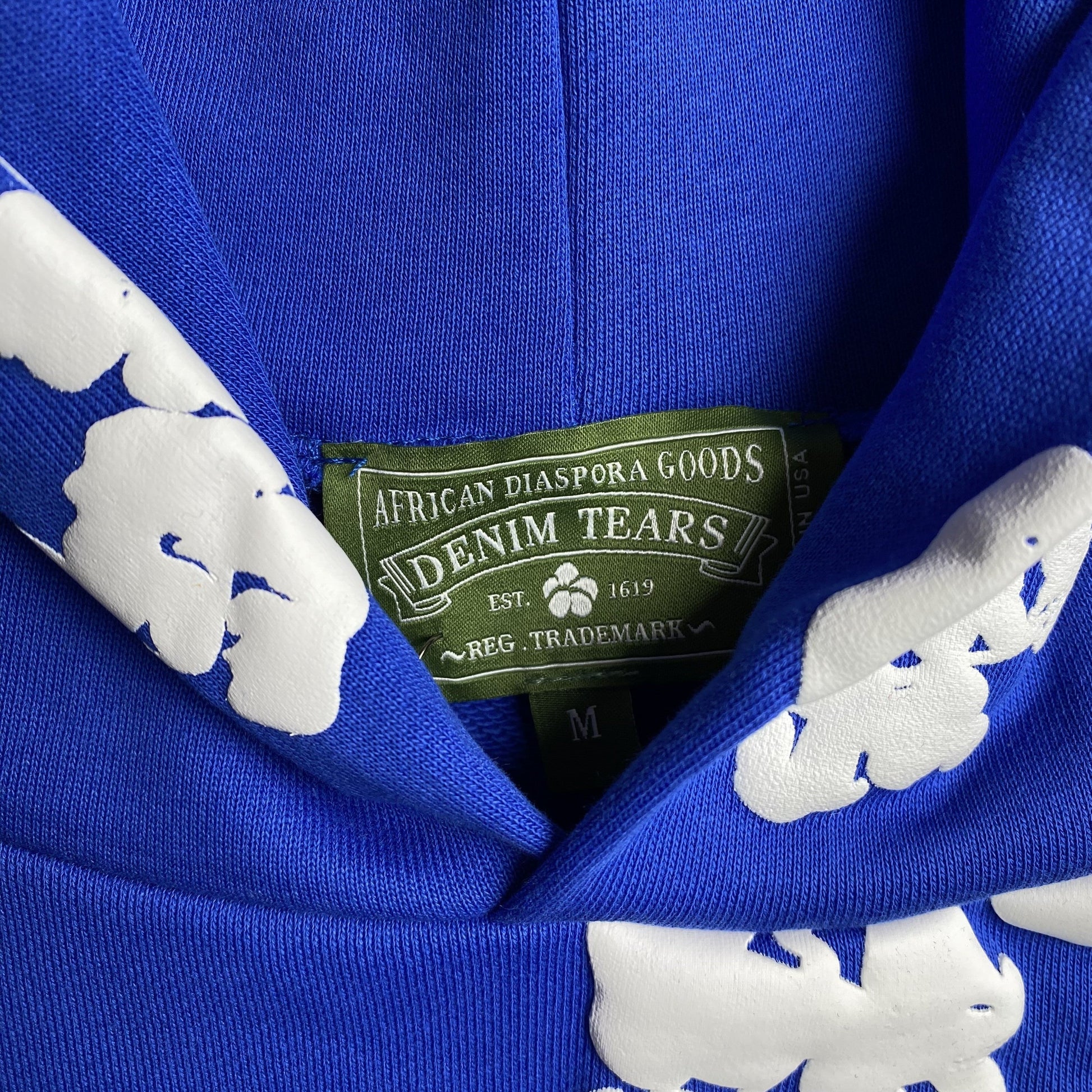 DENIM TEARS COTTON WREATH HOODIE DEEP BLUE Status Shipping