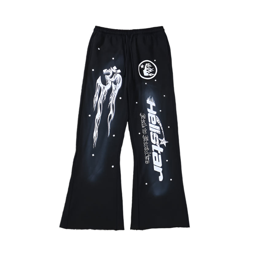 Hellstar "Path To Paradise" Black Sweatpants Versili