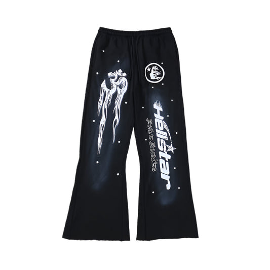 Hellstar "Path To Paradise" Black Sweatpants Versili