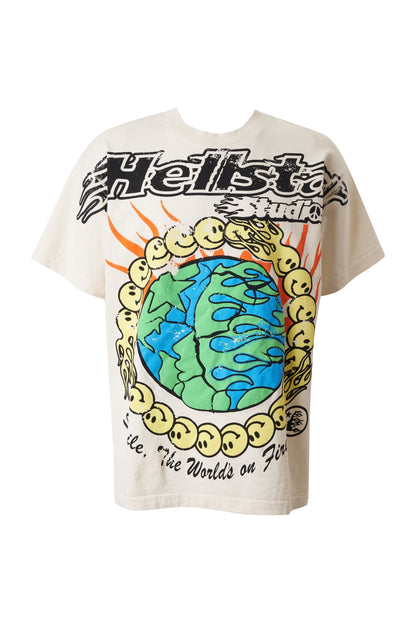 Globe Smiley Face T-Shirt Versili