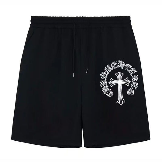 CHROME HEARTS PAINT DRIP SHORTS BLACK Status Shipping