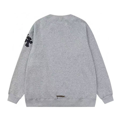 CHROME HEARTS CROSS PATCH SWEATSHIRT GREY Status Shipping