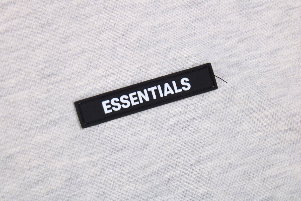 Fear of God Essentials Logo T-Shirt - Heather Grey Status Shipping