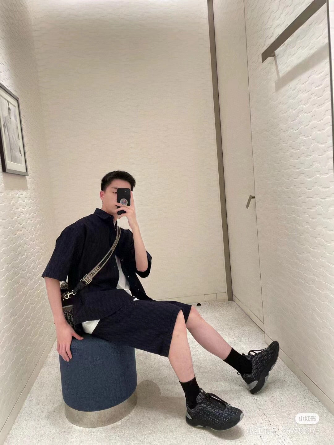 Dior Black Short-Sleeve Shirt My Store