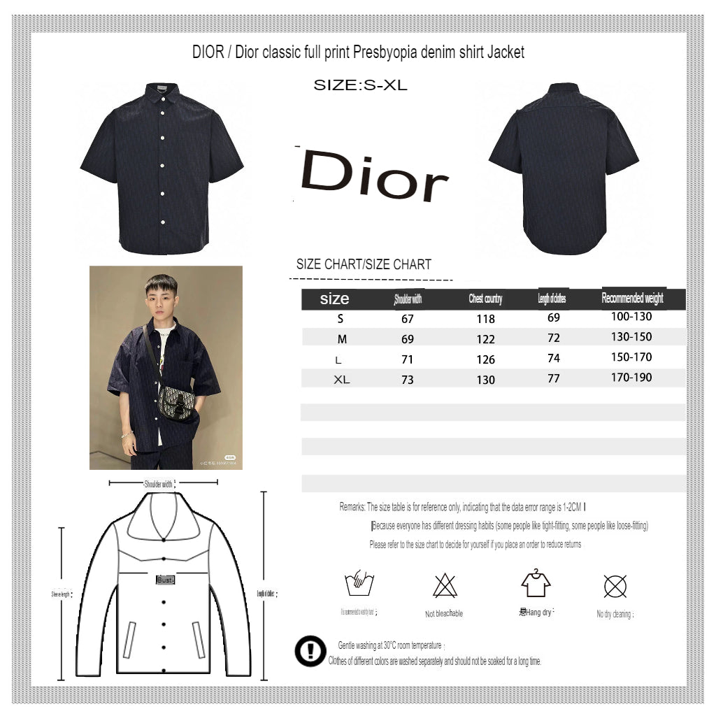 Dior Black Short-Sleeve Shirt My Store