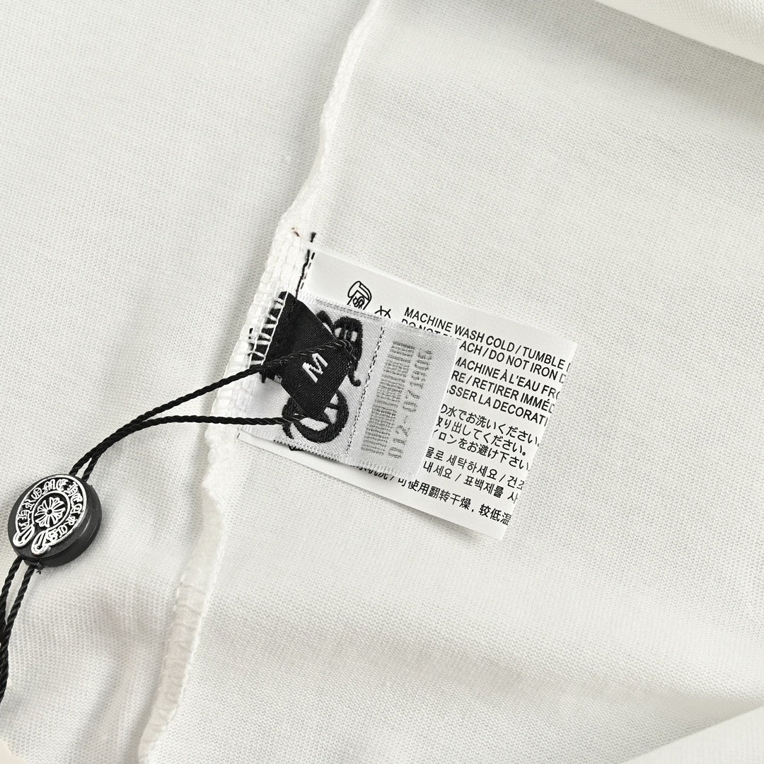CHROME HEARTS CROSS PATCH COLLAR T-SHIRT WHITE Status Shipping