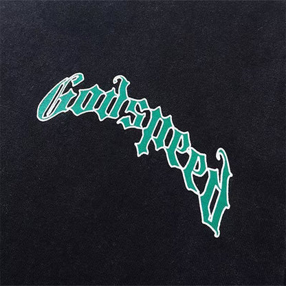 GODSPEED BALACLAVA SZN T-SHIRT WASHED BLACK Versili