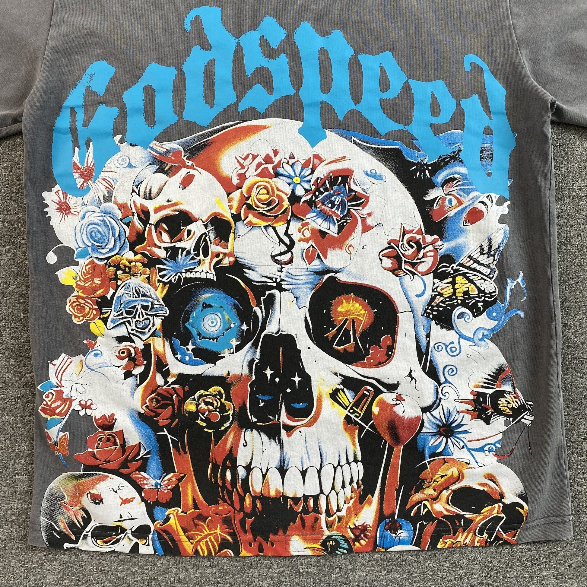 GODSPEED ETERNAL DREAM T-SHIRT WASHED GREY Status Shipping