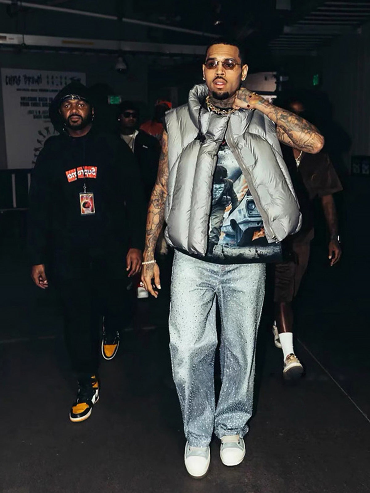 Denim Distressed Belt Diamond Decorated Jeans SP250915KSND