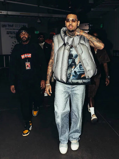 Denim Distressed Belt Diamond Decorated Jeans SP250915KSND