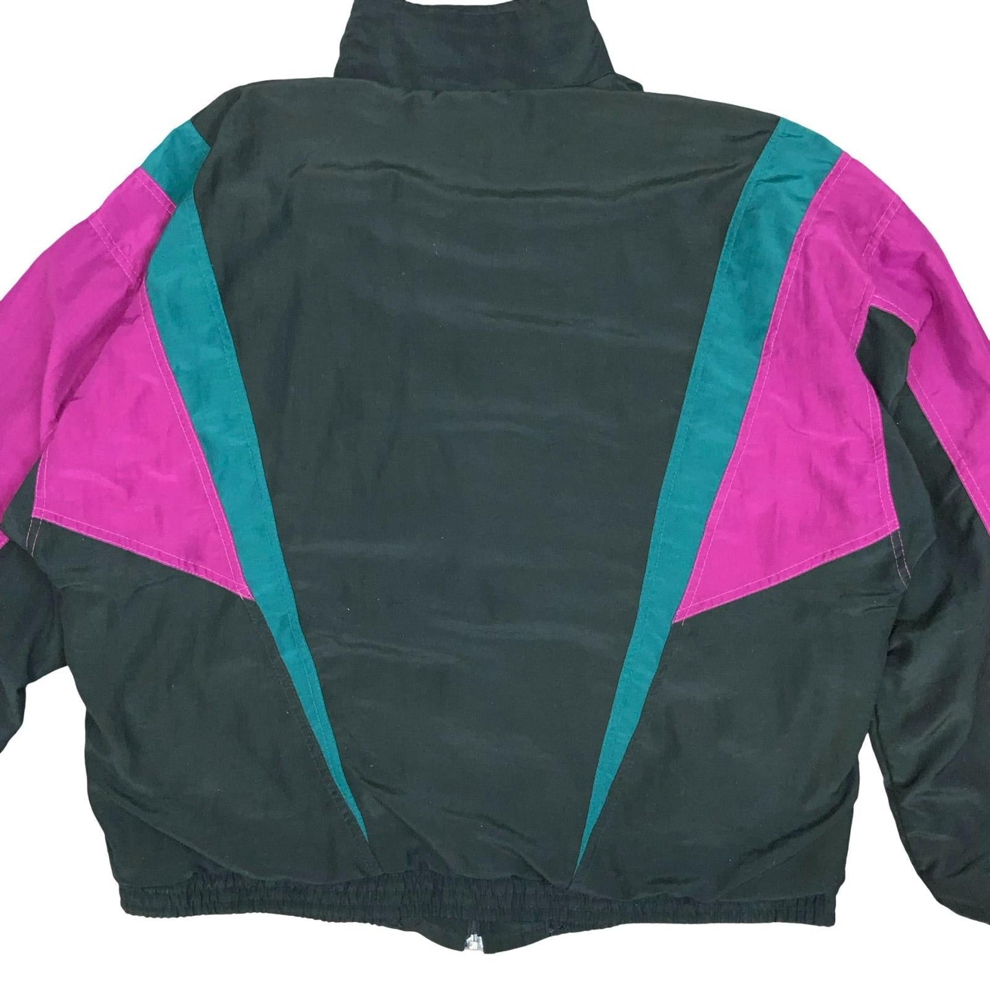 VTG 90s 'SPEEDO' PINK GREEN BLACK COLOUR-BLOCK CASUAL SPORTS WINDBREAKER XL Vintage Superstore