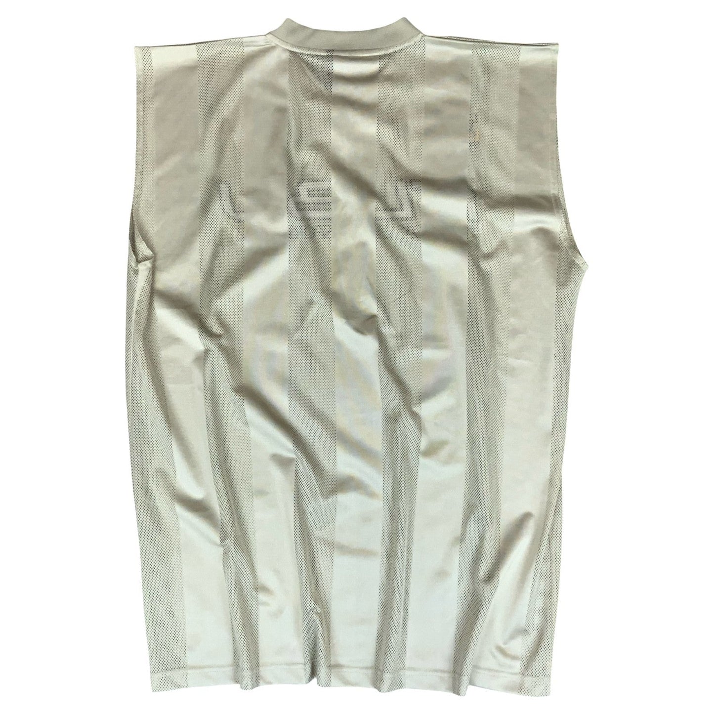 VTG 90s y2k 'FUBU' LENNOX LEWIS SPORTS DIVISION BEIGE SLEEVELESS JERSEY XL/2XL Vintage Superstore