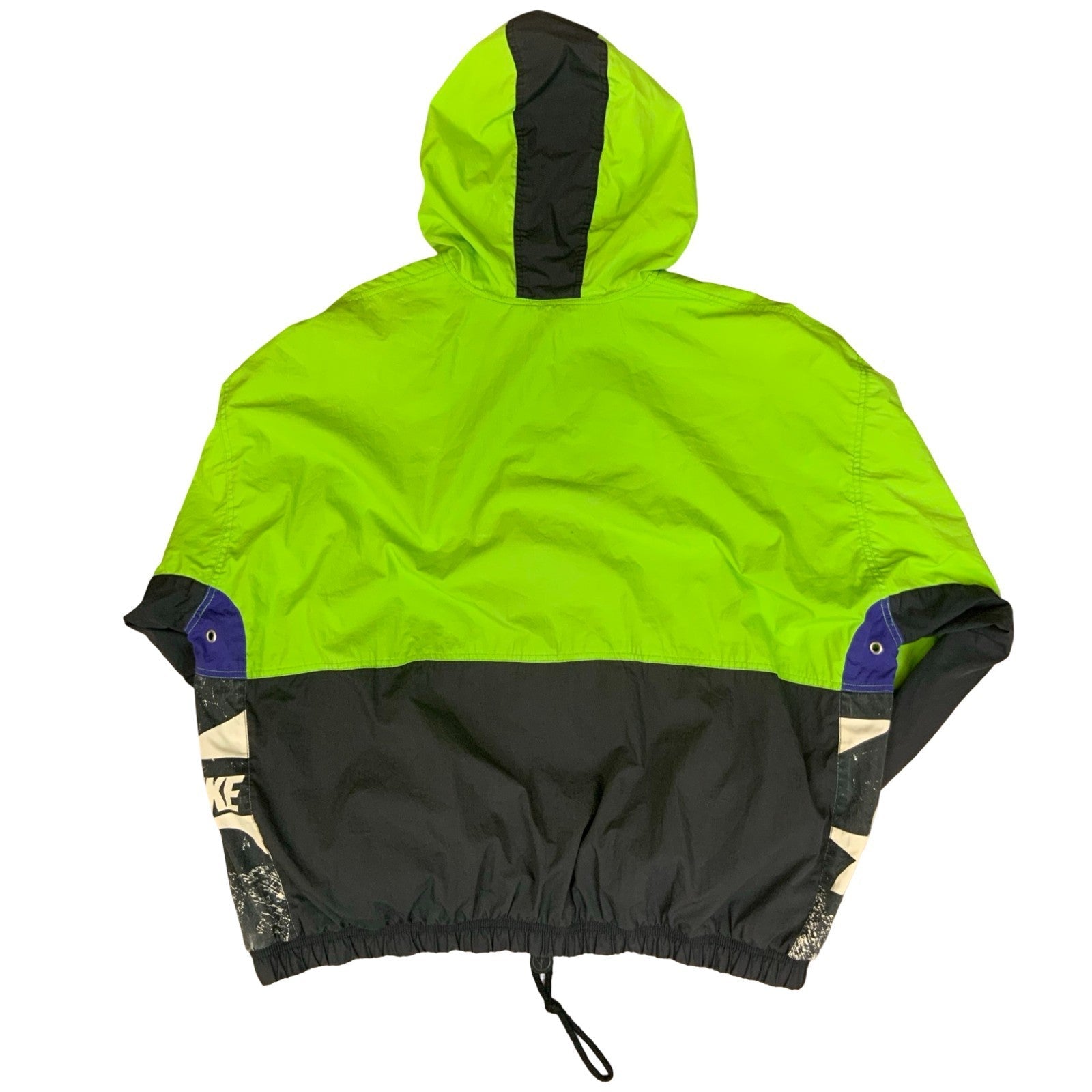 VTG 90s 'NIKE' RETRO GREEN BLACK CROSS-TRAINING SHELL WINDBREAKER JACKET 3XL Vintage Superstore