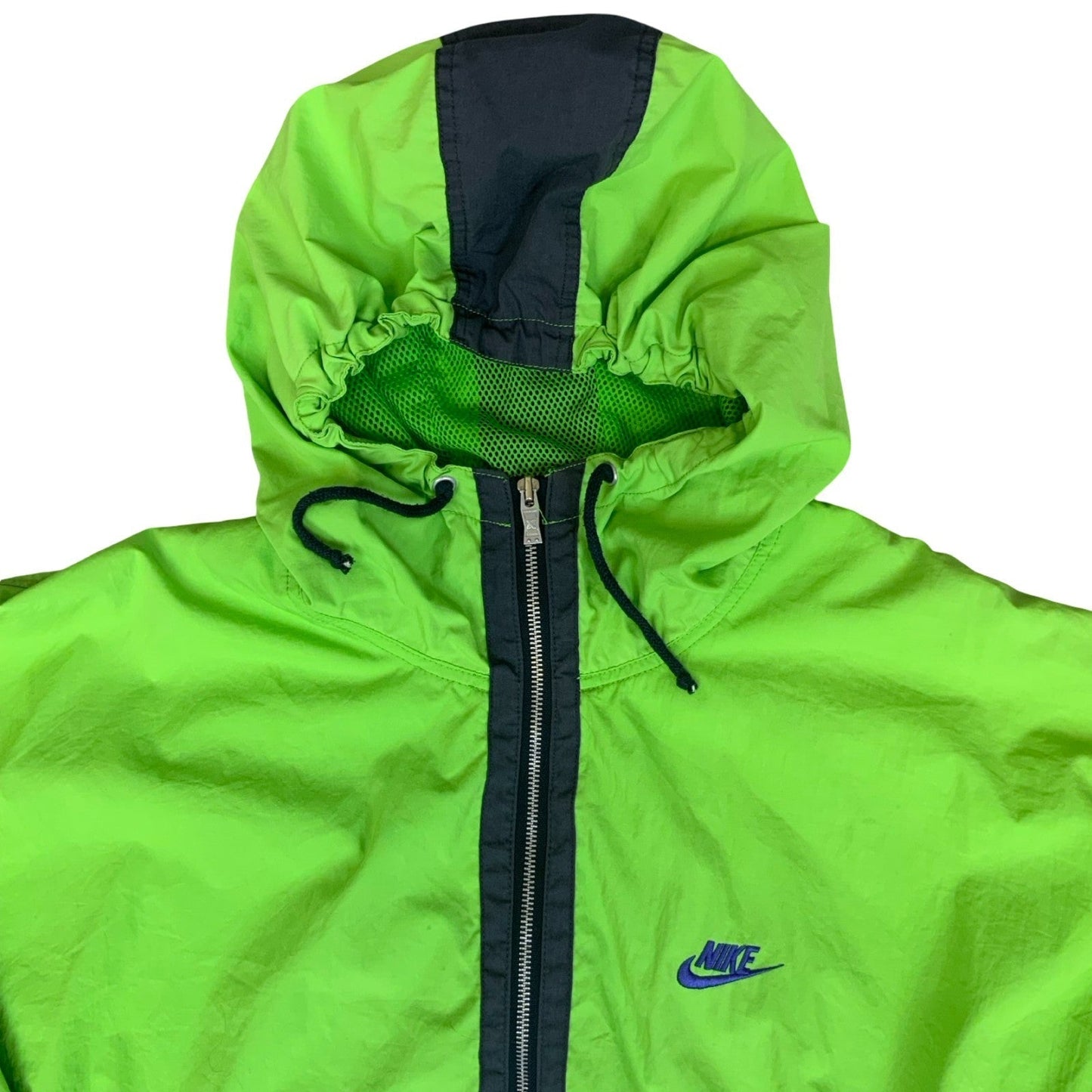 VTG 90s 'NIKE' RETRO GREEN BLACK CROSS-TRAINING SHELL WINDBREAKER JACKET 3XL Vintage Superstore
