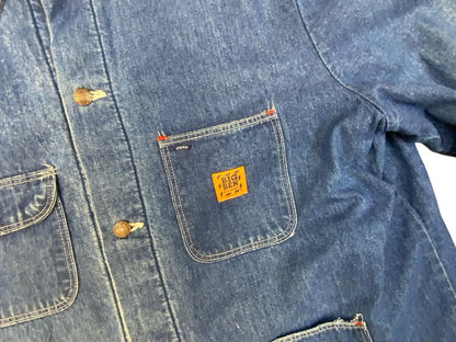 VTG USA WRANGLER BIG BEN BLANKET LINED CHORE DENIM JACKET WORKWEAR HOT ROD XXL Vintage Superstore