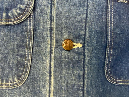 VTG USA WRANGLER BIG BEN BLANKET LINED CHORE DENIM JACKET WORKWEAR HOT ROD XXL Vintage Superstore