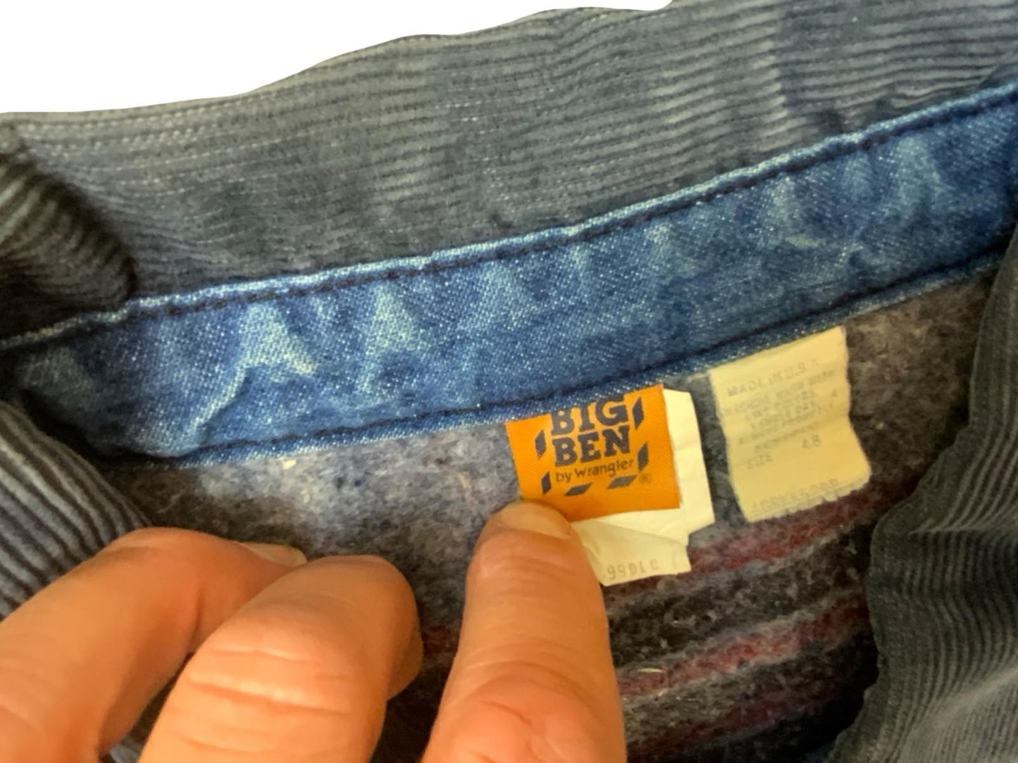 VTG USA WRANGLER BIG BEN BLANKET LINED CHORE DENIM JACKET WORKWEAR HOT ROD XXL Vintage Superstore